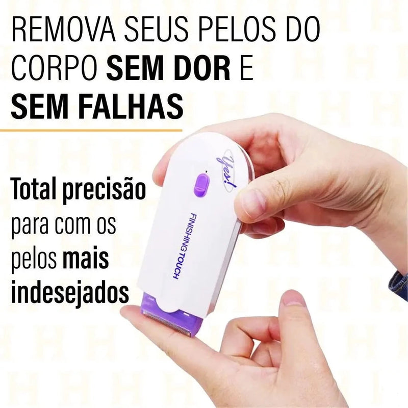 Removedor de pelos corporal e facial elétrico - Sem Fio recarregável